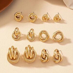 Gold Knot Earrings